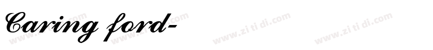Caring ford字体转换